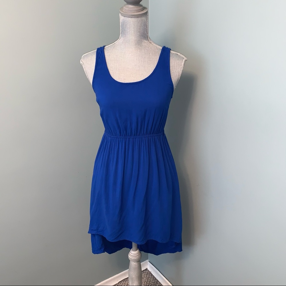 BLUENOTES high low blue summer dress lightweight size small casual